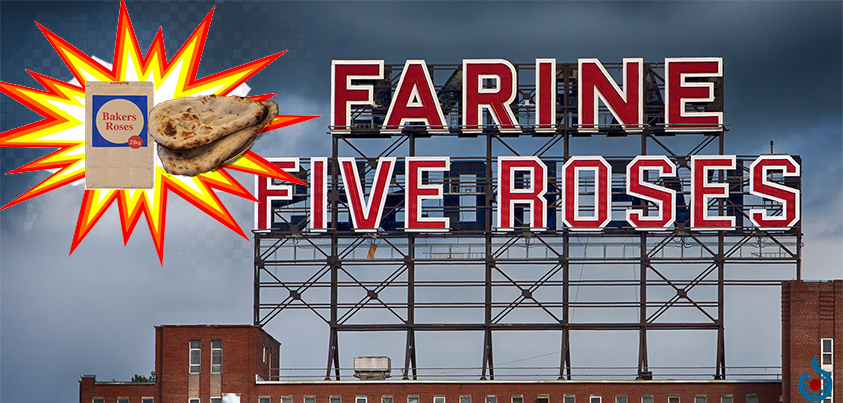 Farine Five Roses Sign.